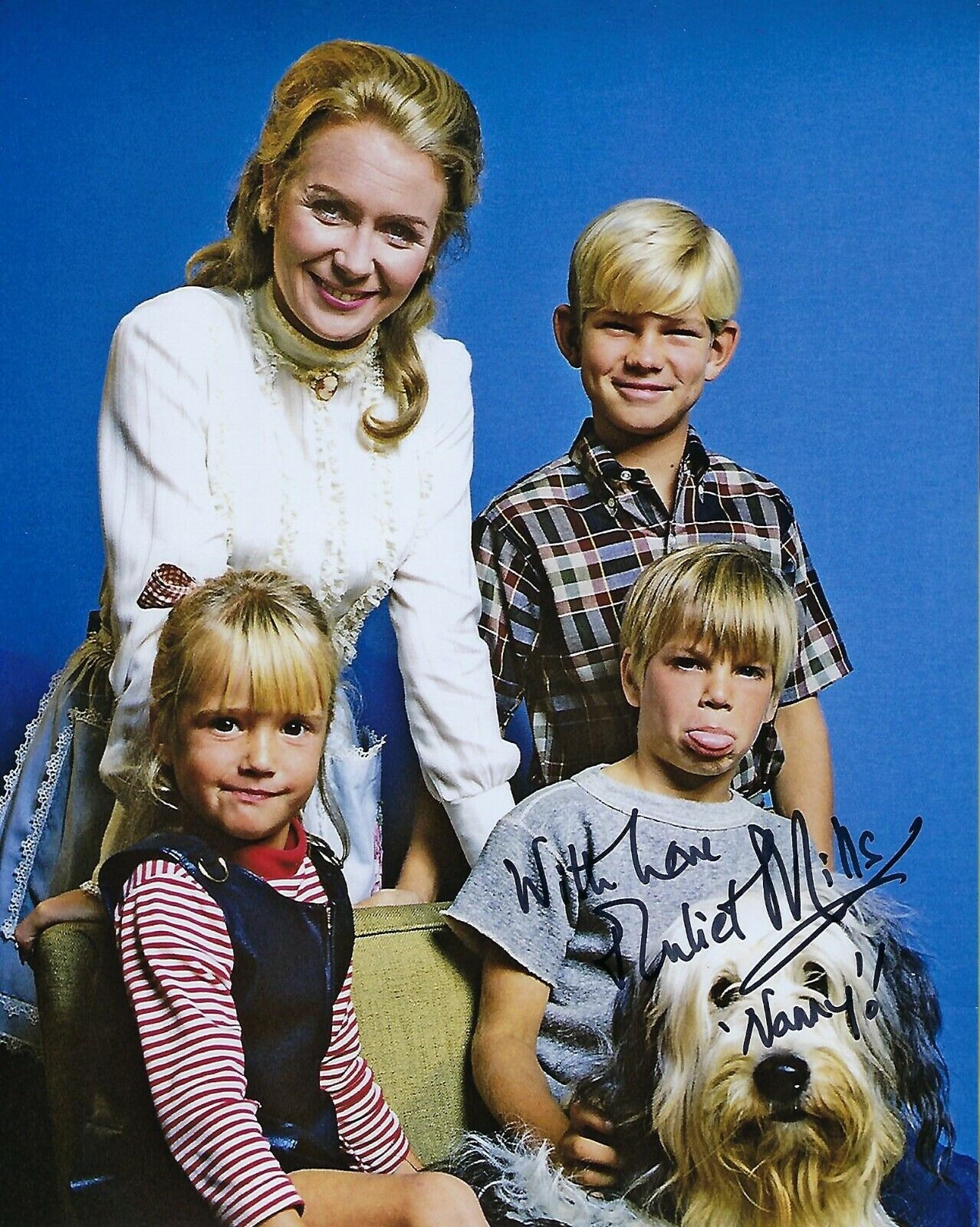 GFA Nanny and the Professor * JULIET MILLS * Signed 8x10 Photo Poster painting J5 COA