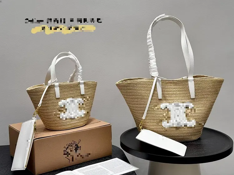 Handmade Wicker Rattan Bag Bohemian Mini Basket Bags for Women Handbags Travel Straw Beach Bag Designer Woven Bags Bucket Tote