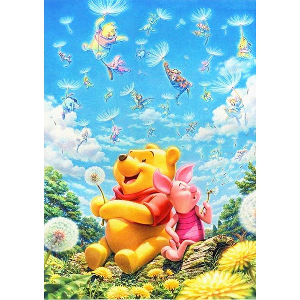 

30*40CM - Winnie The Pooh - Round Drill Diamond Painting, 501 Original