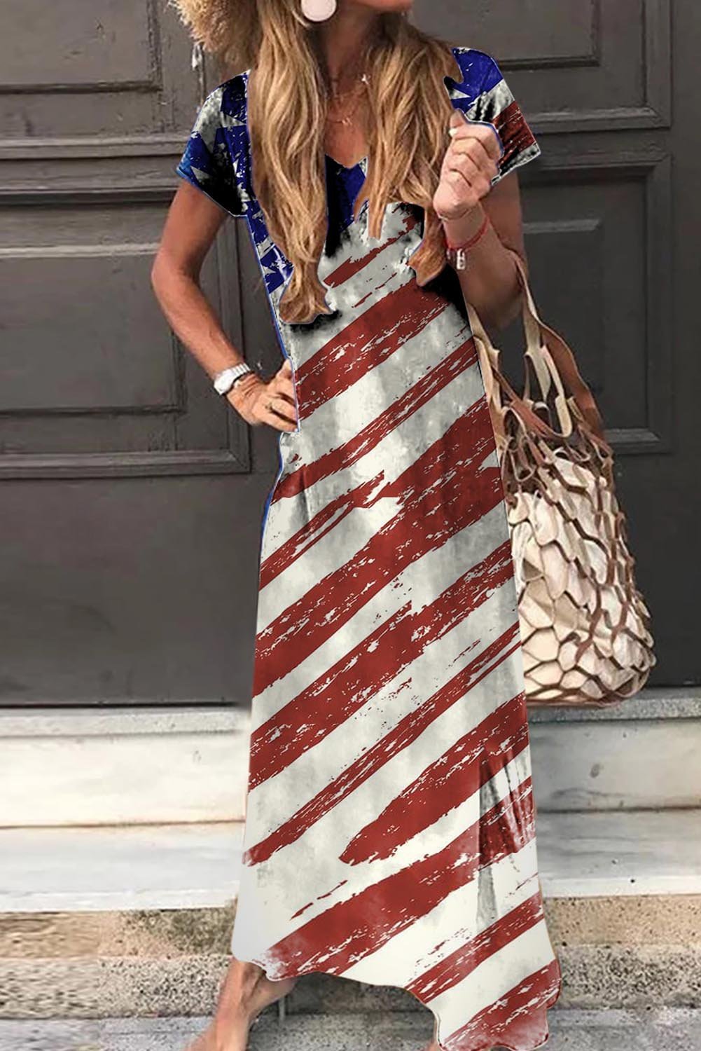 Women's Dresses Flag Maxi Dress