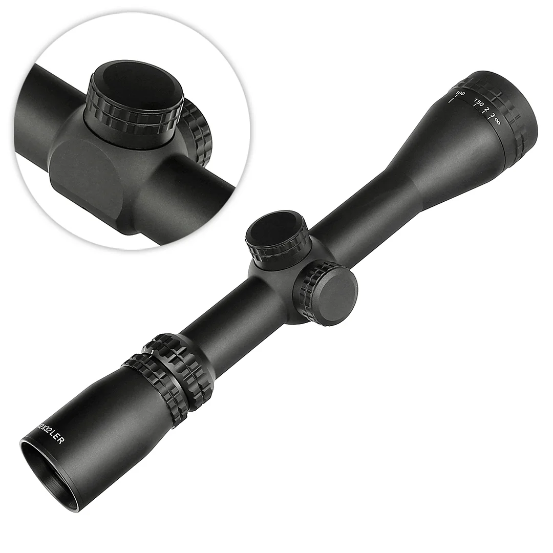ohhunt® 3-12x32 Scout Scope with Adjustable Objective Pistol Scope Long Eye Relief