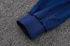 Joyfball 2025/2026 Real Madrid Long Zipped Jacket Retro Version Royal Blue Soccer Jersey 1:1 Thai Quality 
