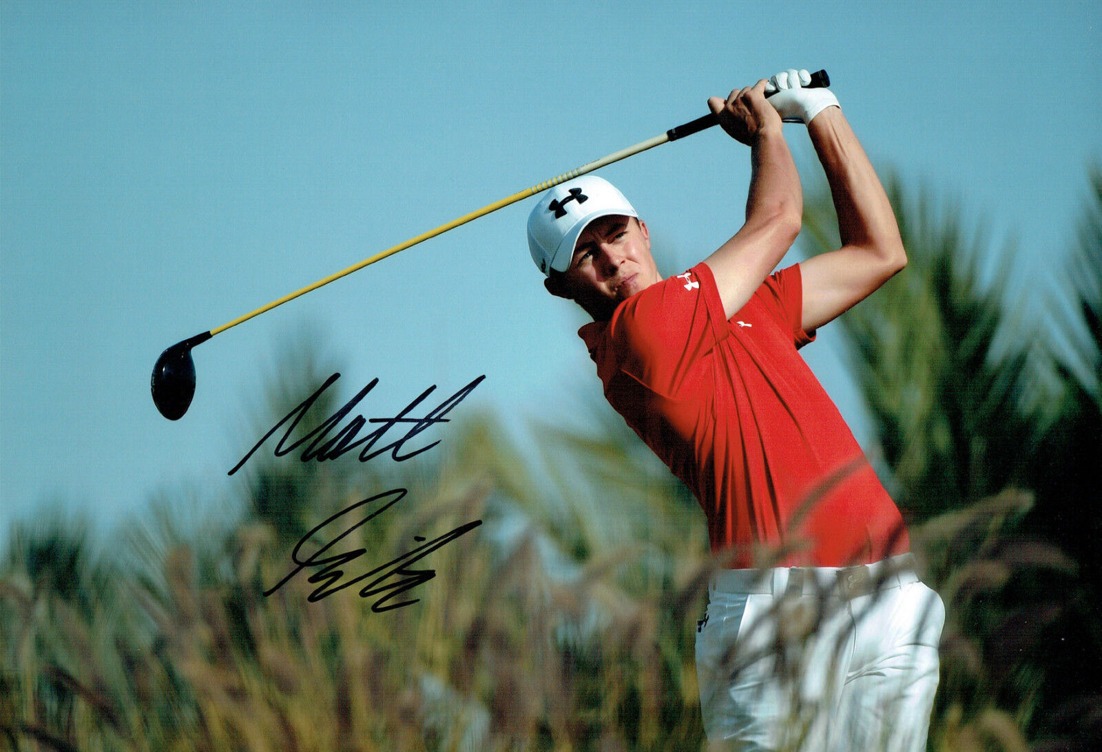 Matt FITZPATRICK SIGNED Qatar Masters Golf Autograph 12x8 Photo Poster painting AFTAL COA