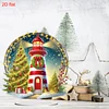 2D Flat Christmas Print DIY Diamond Painting Desktop Ornaments Kit Table Decor