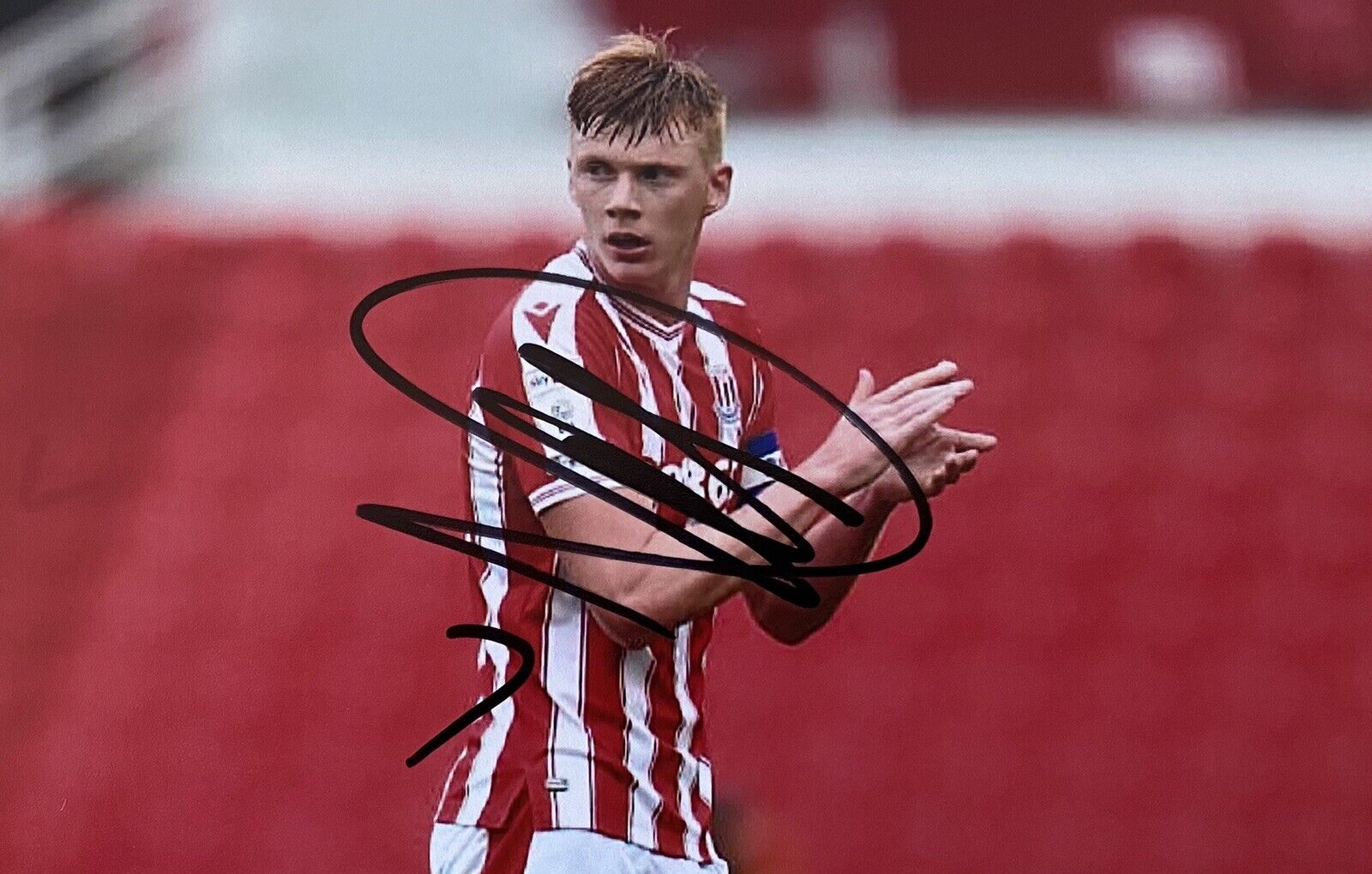 Sam Clucas Genuine Hand Signed Stoke City 6X4 Photo Poster painting 2