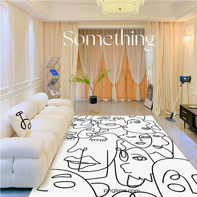 Athvotar Style Simple Living Room Large Area Carpet Bedroom Decor Rugs High Quality Lounge Rug Home Decoration Mat Sofa Carpets