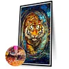 (40*70cm)Tiger - Full Round Drill Diamond Painting