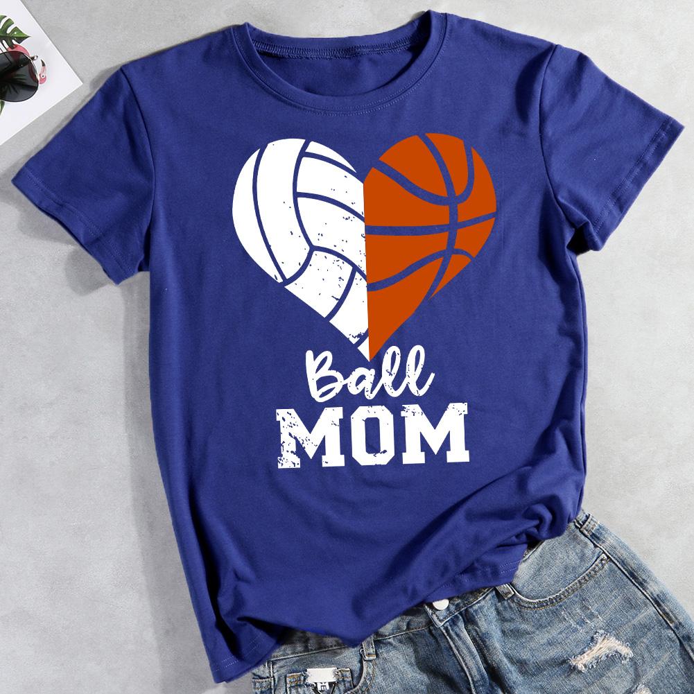Basketball Mom Smiley Face  Short Sleeve Graphic Tee – Simply