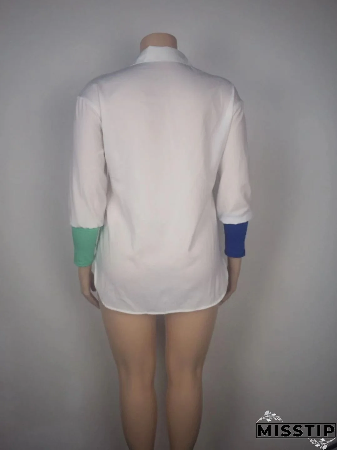 Plus Size Women Embroidered Long Sleeve Shirt