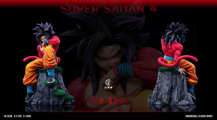 To youth Studio - Dragon Ball Super Saiyan 4 Son Goku & Vegeta Statue(GK)-
