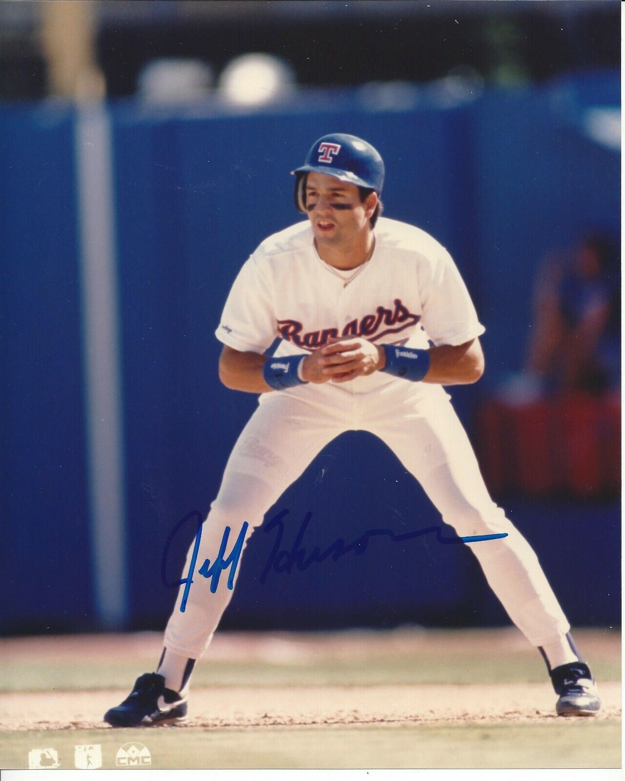 Jeff Huson Texas Rangers autographed 8x10S54