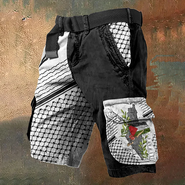 Men's From The River To The Sea Palestine Will Be Free Cargo Shorts