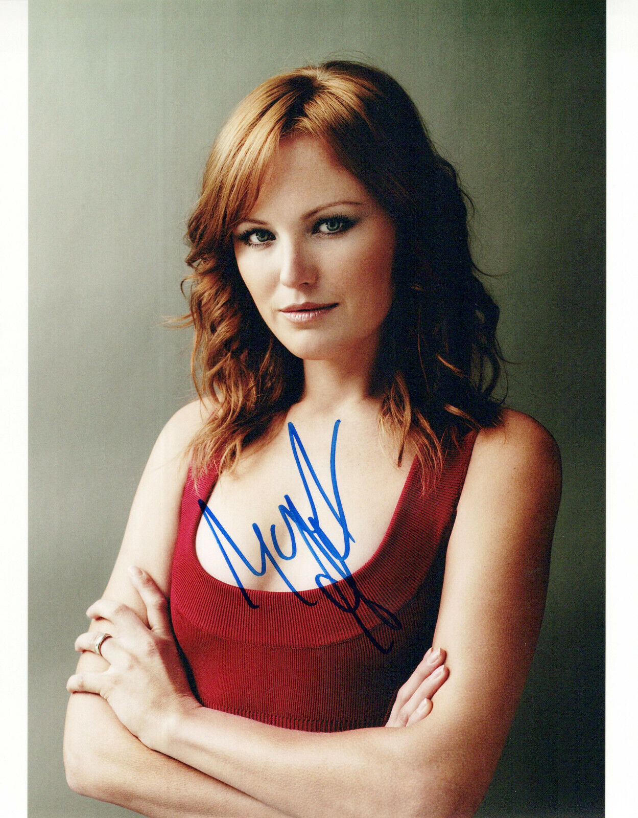 Malin Akerman glamour shot autographed Photo Poster painting signed 8x10 #13