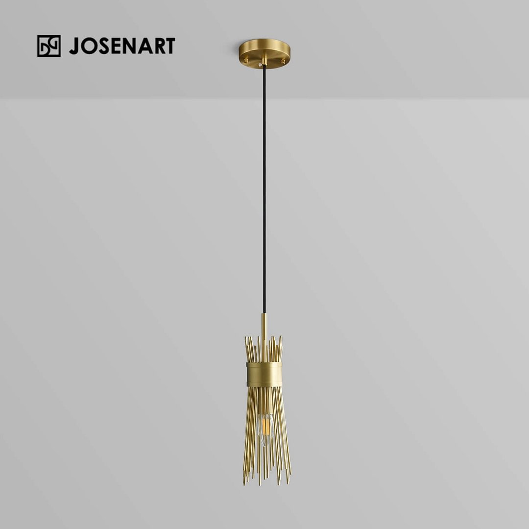 Modern Wheat All Copper Pendant Light