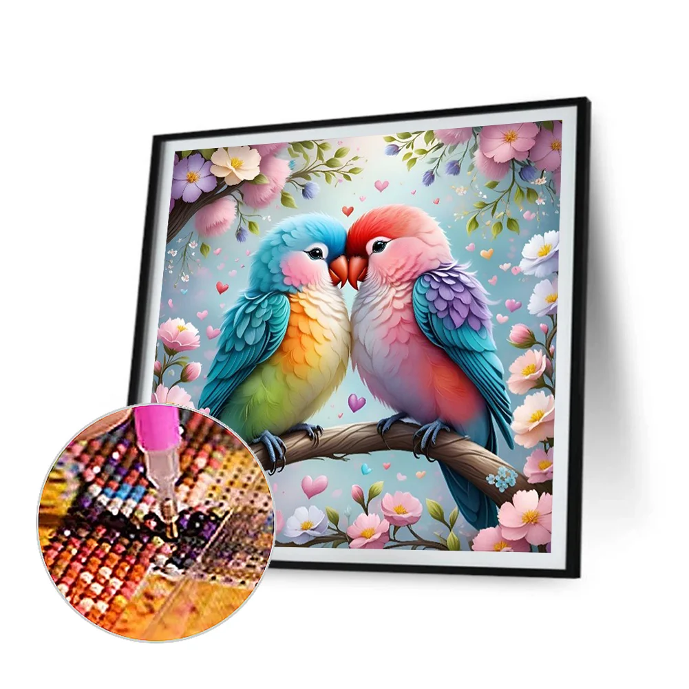 Diamond Painting - Full Round Drill - A Bird In Bloom(Canvas|40*40cm)
