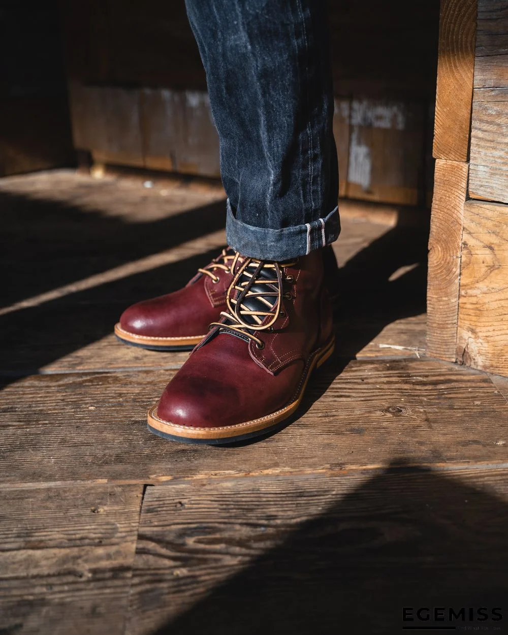 Cow Split Leather Men Boots Comfortable Boots Men Footwear Rubber Ankle Boots Men's Shoes | EGEMISS