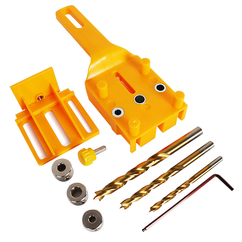 

Vertical Pocket Hole Dowelling Jig Kit Hole Locator Drill Guide Puncher (B), 501 Original