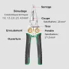 Pince &agrave; d&eacute;nuder les fils multifonctions en acier inoxydable 7 en 1