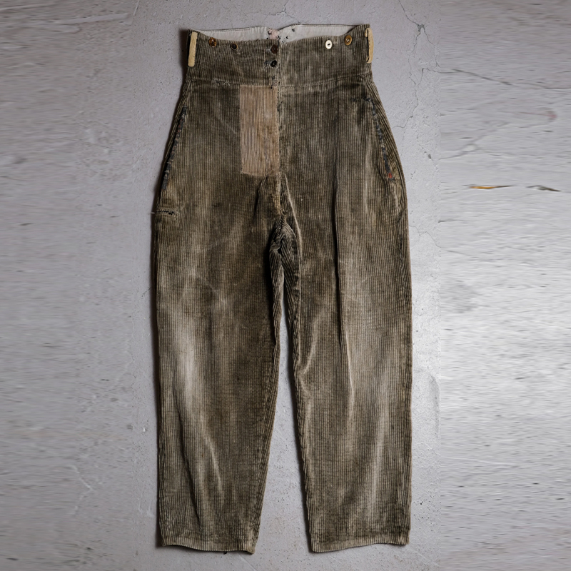 French 1930’s Adolphe Lafont Vintage Corduroy Work Trousers
