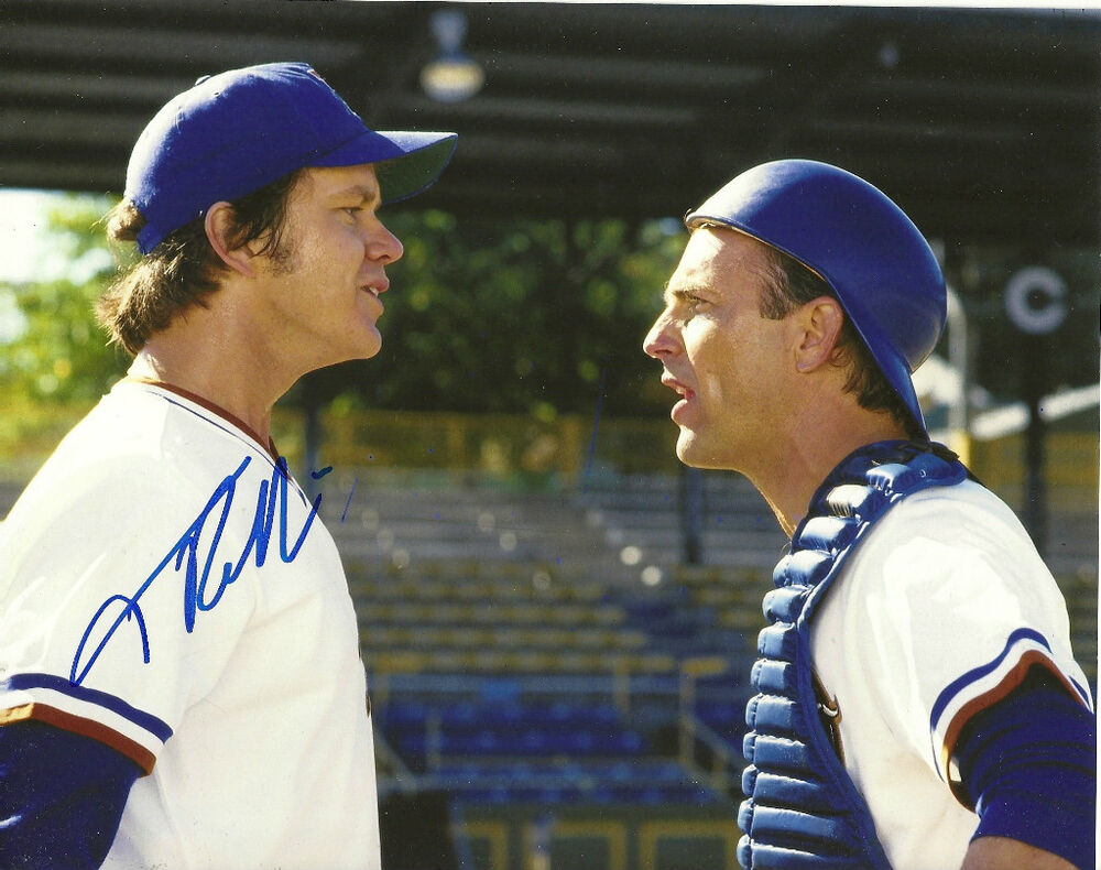 TIM ROBBINS BULL DURHAM NUKE LALOOSH SIGNED 8X10 PICTURE