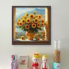 Sunflower Vase-11CT Stamped Cross Stitch 40*40cm/15.75*15.75in tapestrymarket