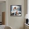 Diamond Painting-DIY Full Round Drill Girl And Horse