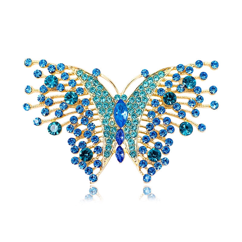 Hip-Hop Vintage Style Pin Butterfly Alloy Rhinestone Women’s Brooches