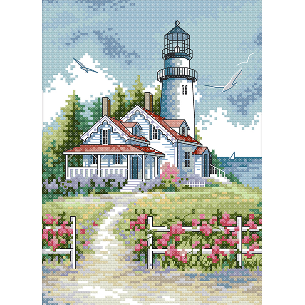 

Landscape - 11CT Stamped Cross Stitch - 27*39CM, 501 Original