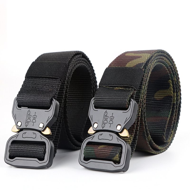 Functional Tactical Belt Trend Black Buckle Outdoor Wild Camouflage Pants Belt Men's Training Belt