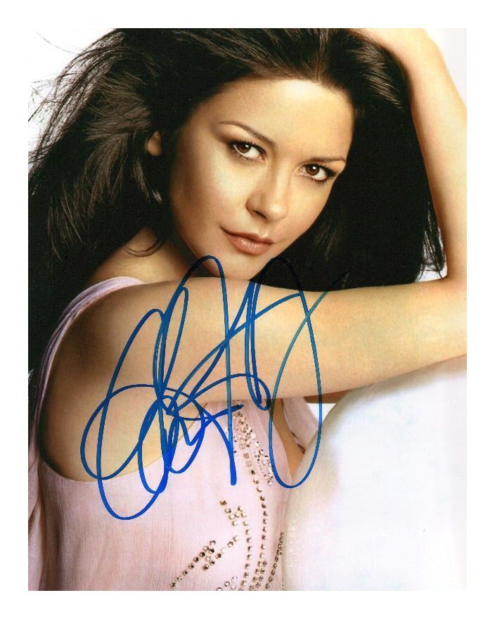 CATHERINE ZETA JONES AUTOGRAPHED SIGNED A4 PP POSTER Photo Poster painting PRINT 10