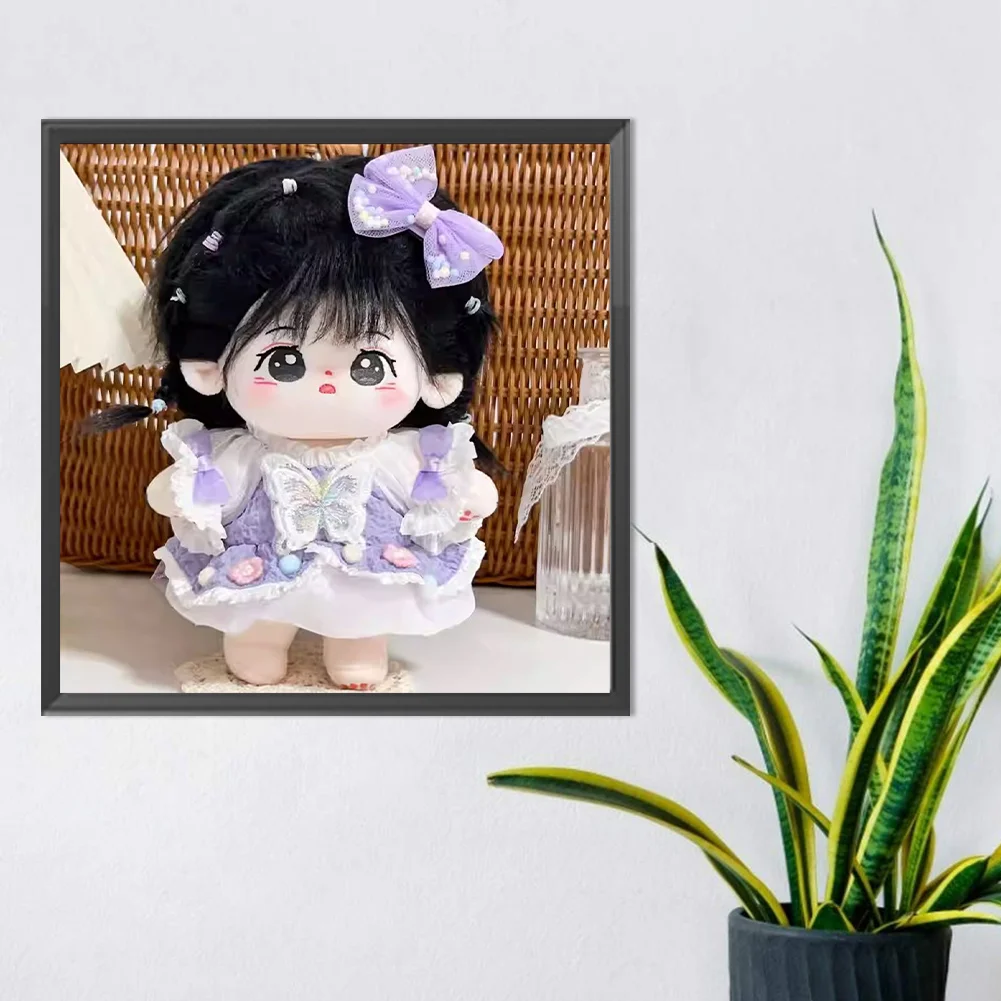 Diamond Painting - Full Round Drill - Cartoon Doll(Canvas|30*30cm)