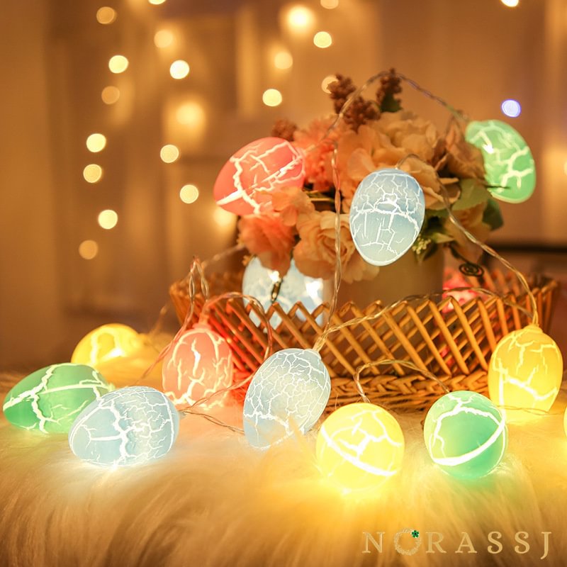 Cracked Eggs Breaking Shell LED String Lights Easter Decorative Lights