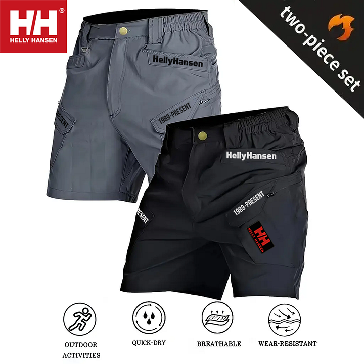 Pánské letní prodyšné multifunkční outdoorové kraťasy Helly Hansen®, nové (balení 2 kusů)