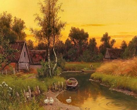 

Autumn Freshwater Swamp – Paint By Numbers - 40*50CM, 501 Original