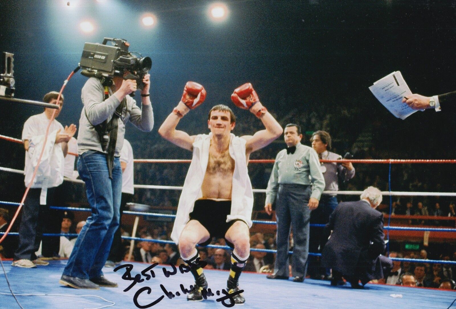 Charlie Magri Hand Signed Boxing 12x8 Photo Poster painting.