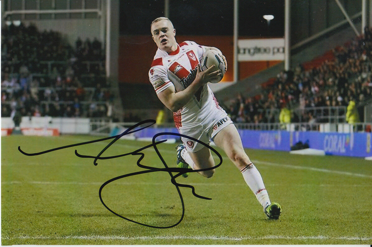 ST HELENS HAND SIGNED ADAM SWIFT 6X4 Photo Poster painting 10.