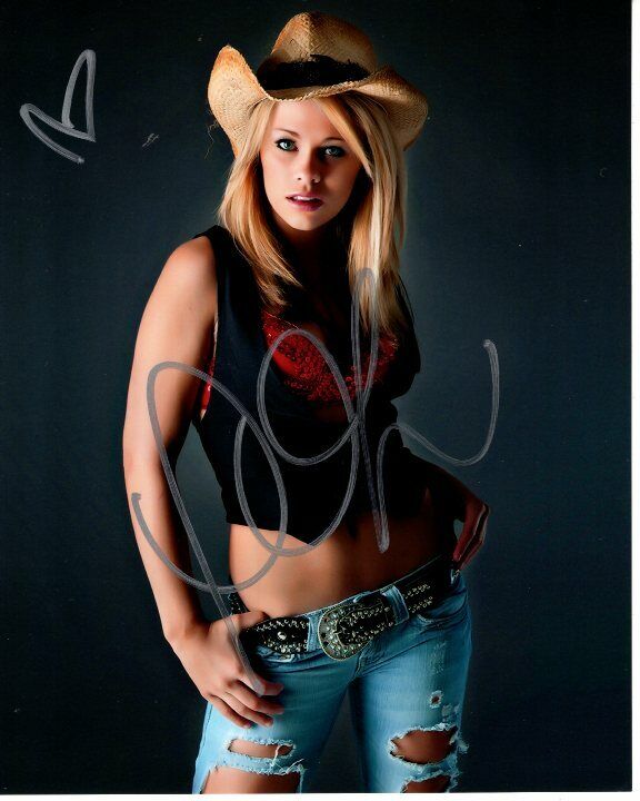 PAIGE VANZANT signed autographed UFC COWGIRL Photo Poster painting