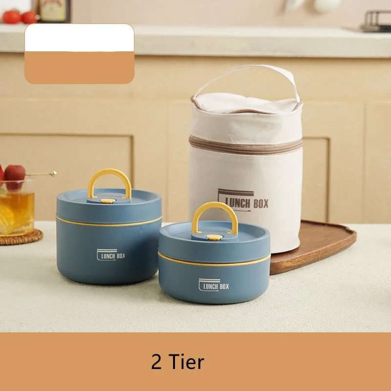 Portable Insulated Lunch Container Set