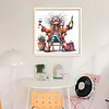 Lady Drinking Red Wine-11CT Stamped Cross Stitch 40*40cm/15.75*15.75in