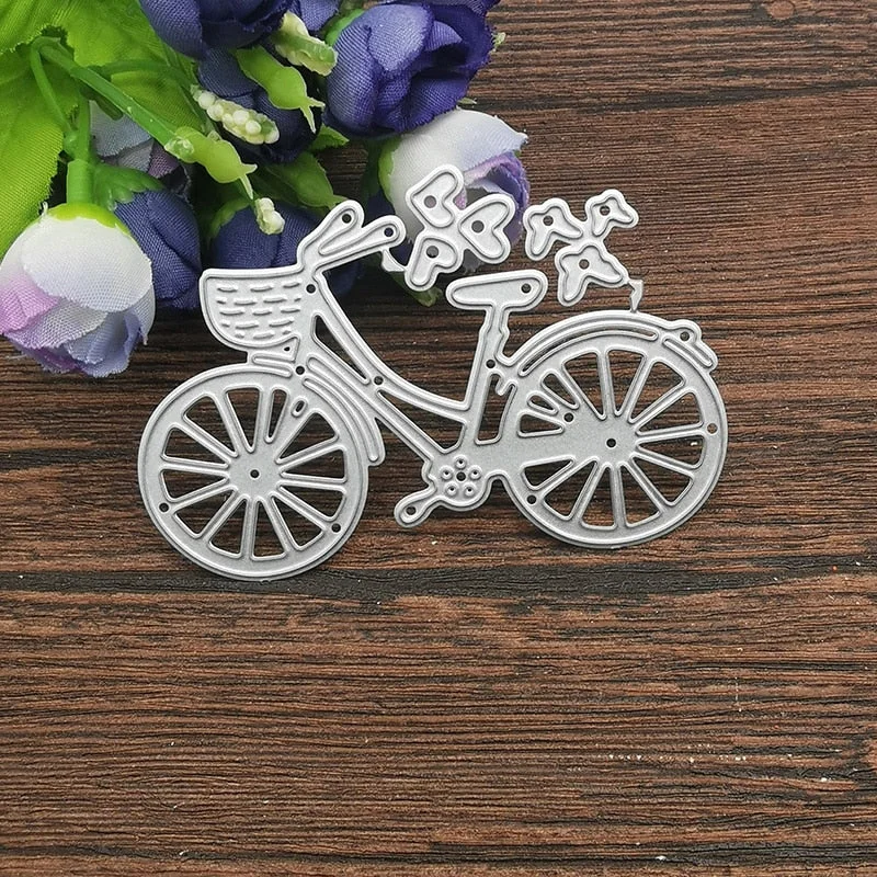 AOKEDIY Metal Steel Bicycle Embossing Dies Cut Stencils DIY Scrapbooking Decorative Cutting Machine