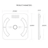 Smart Scale Bluetooth-Compatible Fat BMI BMR Muscle Mass Electronic Weight Scale