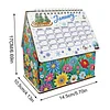 DIY Diamond Painting Special Shape Desktop Cabin Calendar Organizer Box Kit(Flower)