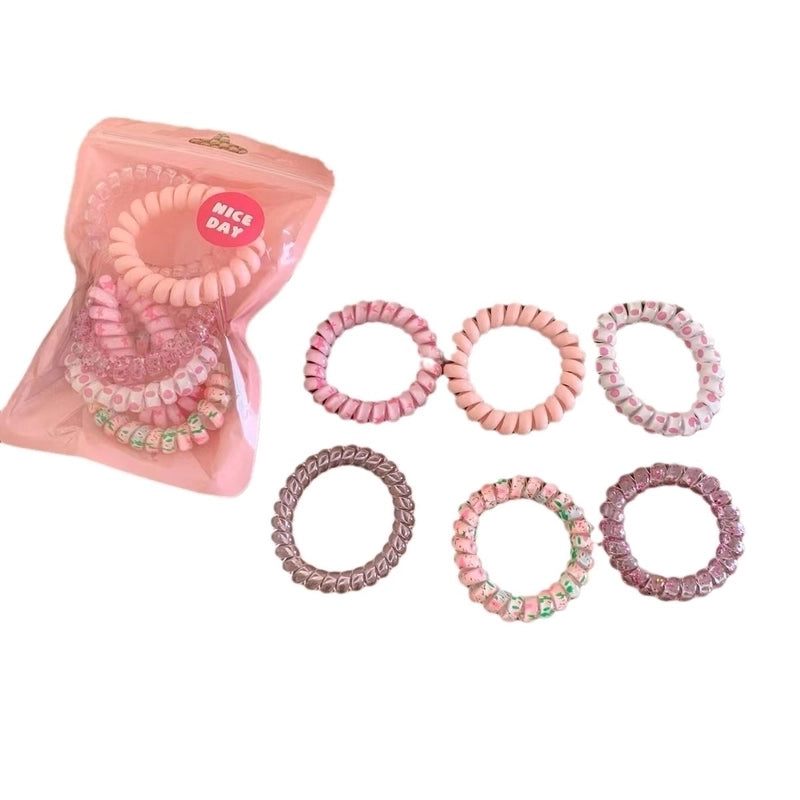 Women’s Cute Sweet Solid Color Plastic Hair Tie