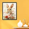 Rabbit Full Stamped Cross Stitch 11CT 3-Strand 40x50cm