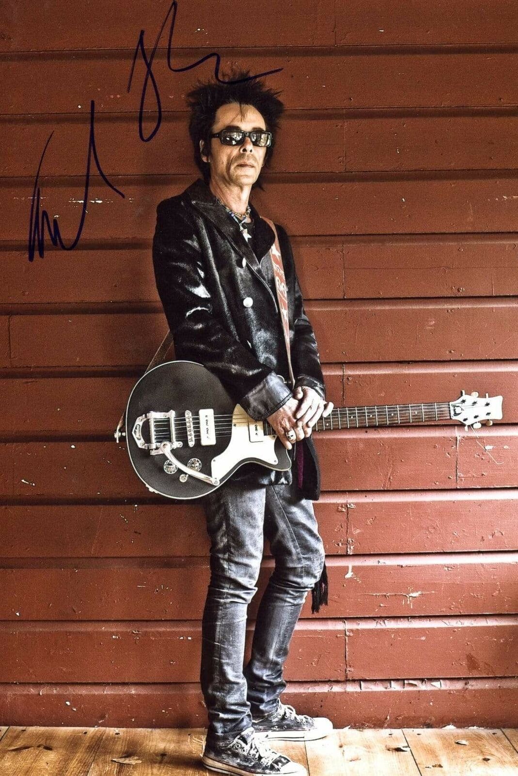 Earl Slick GUITARIST autograph, signed Photo Poster painting