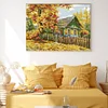 Autumn Cabin-14CT Stamped Cross Stitch 36*30cm/14.17*11.81in tapestrymarket