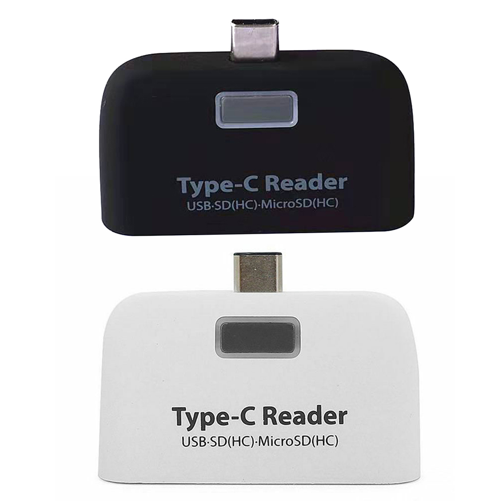 

USB 3.1 Type C TF SecureDigital Memory Card Reader USB to USB C OTG Adapter, Black, 501 Original