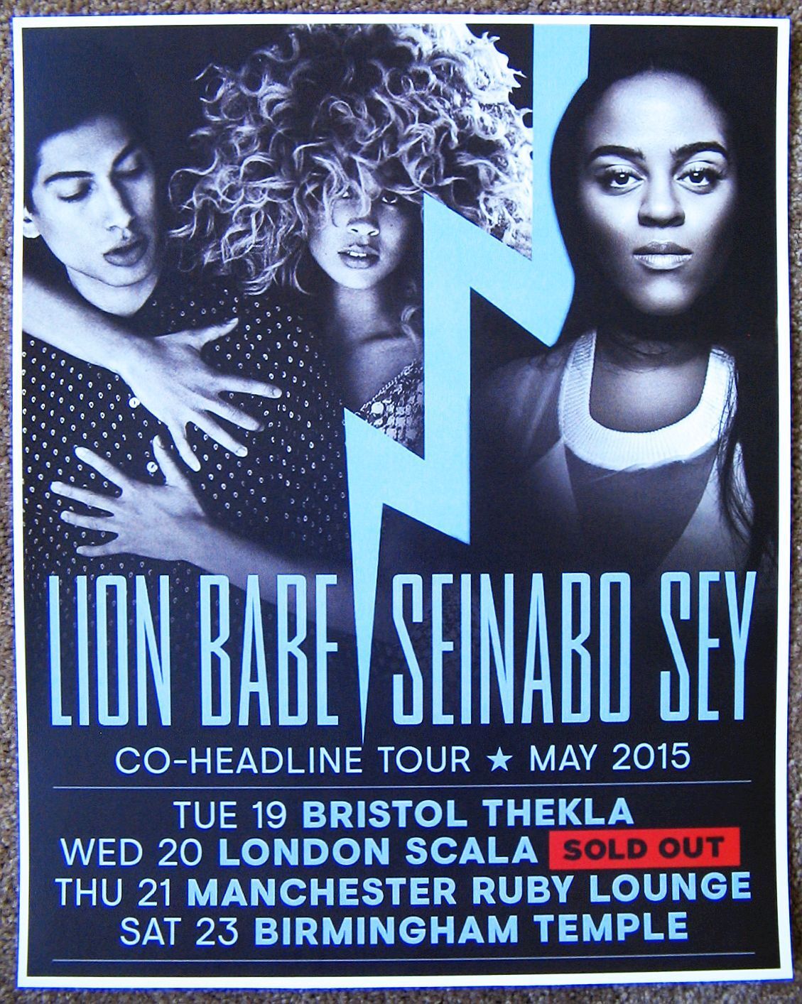 SEINABO SEY 2015 UK Tour POSTER Concert LION BABE