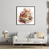 Flowers And Books-11CT Stamped Cross Stitch 40*40cm/15.75*15.75in