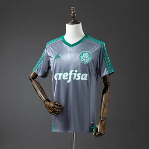 2016/2017 Palmeiras Champions Commemorative Edition Silver Retro Jersey